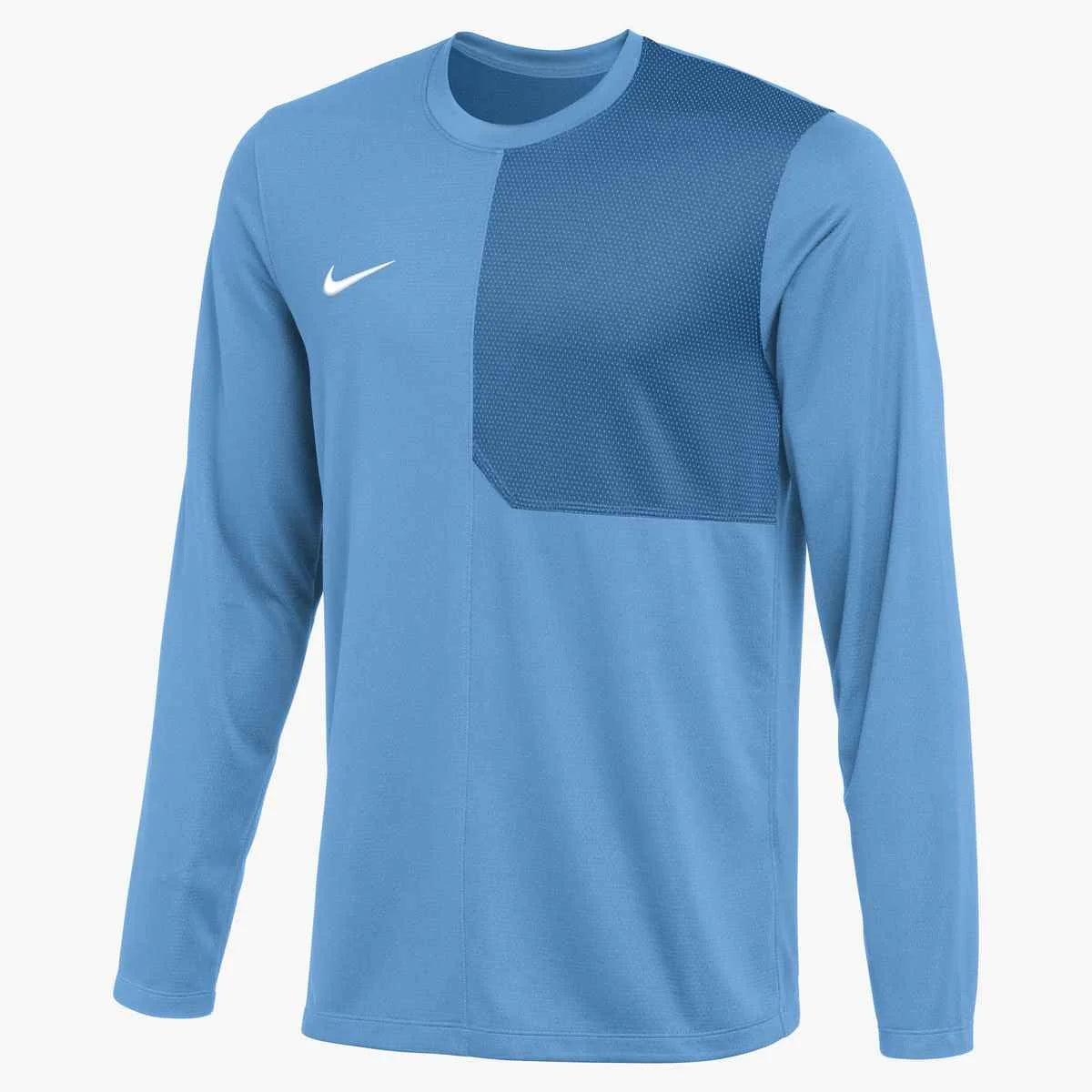 Nike Men's Dri-FIT Long-Sleeve UV Coach Top (Stock) Blue Color