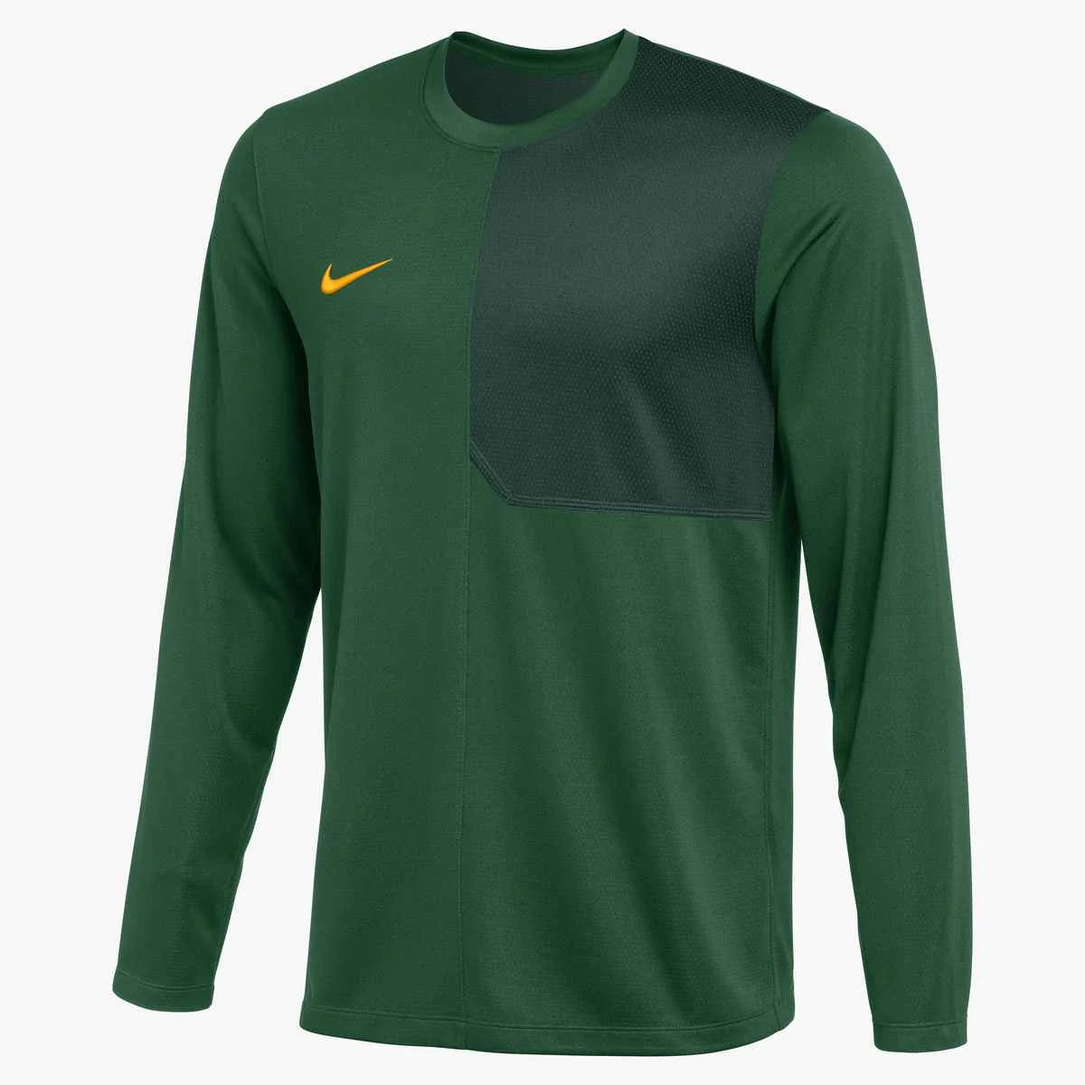Nike Men's Dri-FIT Long-Sleeve UV Coach Top (Stock) Green Color