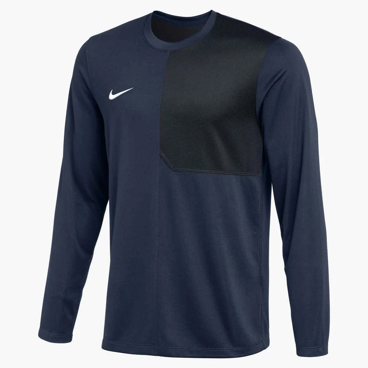 Nike Men's Dri-FIT Long-Sleeve UV Coach Top (Stock) Navy Color