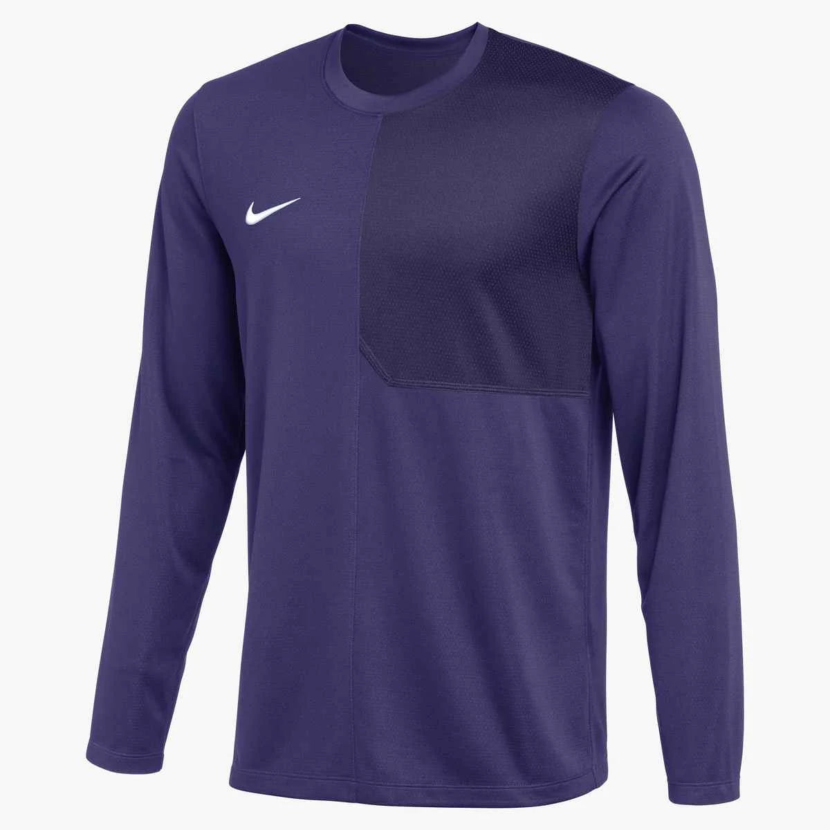Nike Men's Dri-FIT Long-Sleeve UV Coach Top (Stock) Purple Color