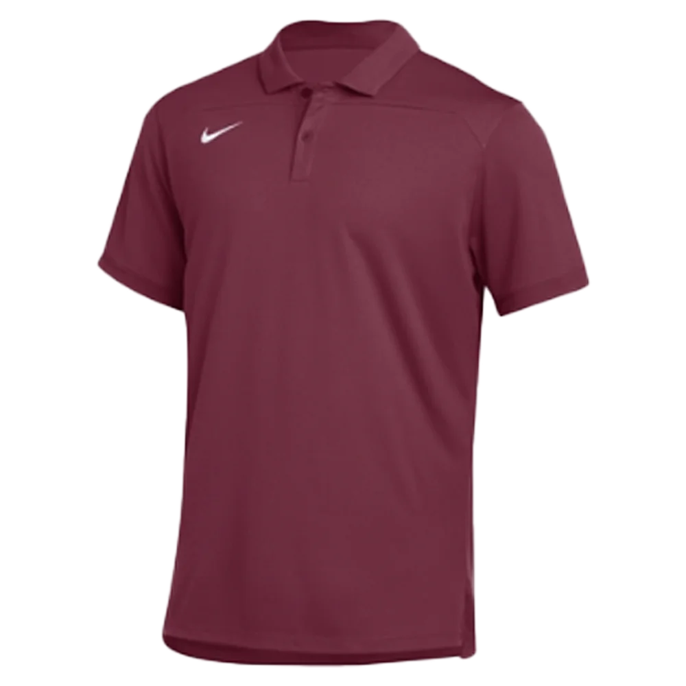 Nike Men's Dri-Fit UV Collegiate Polo Maroon color
