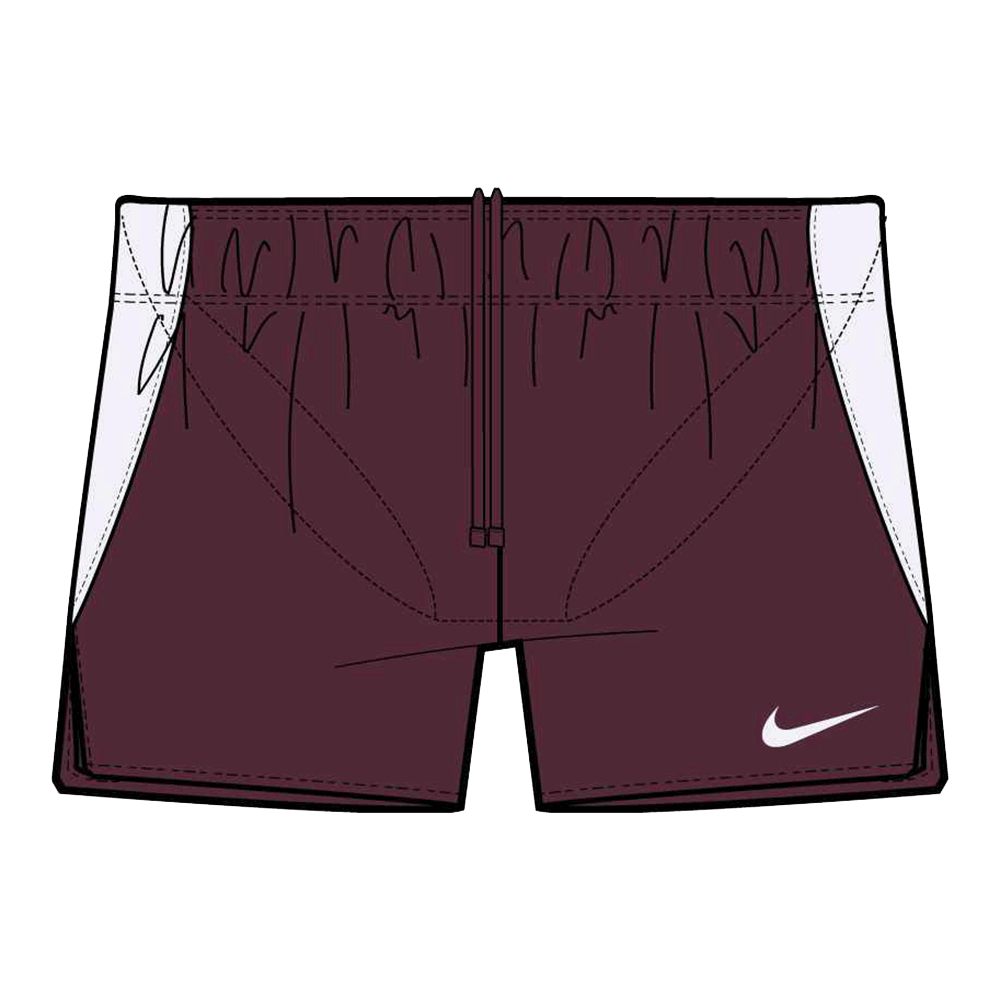 Deep Maroon/White