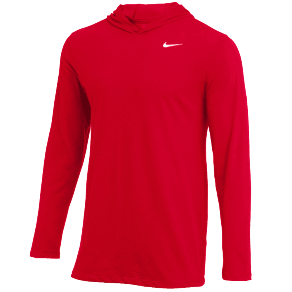 Nike long sleeve shirt with hood on sale