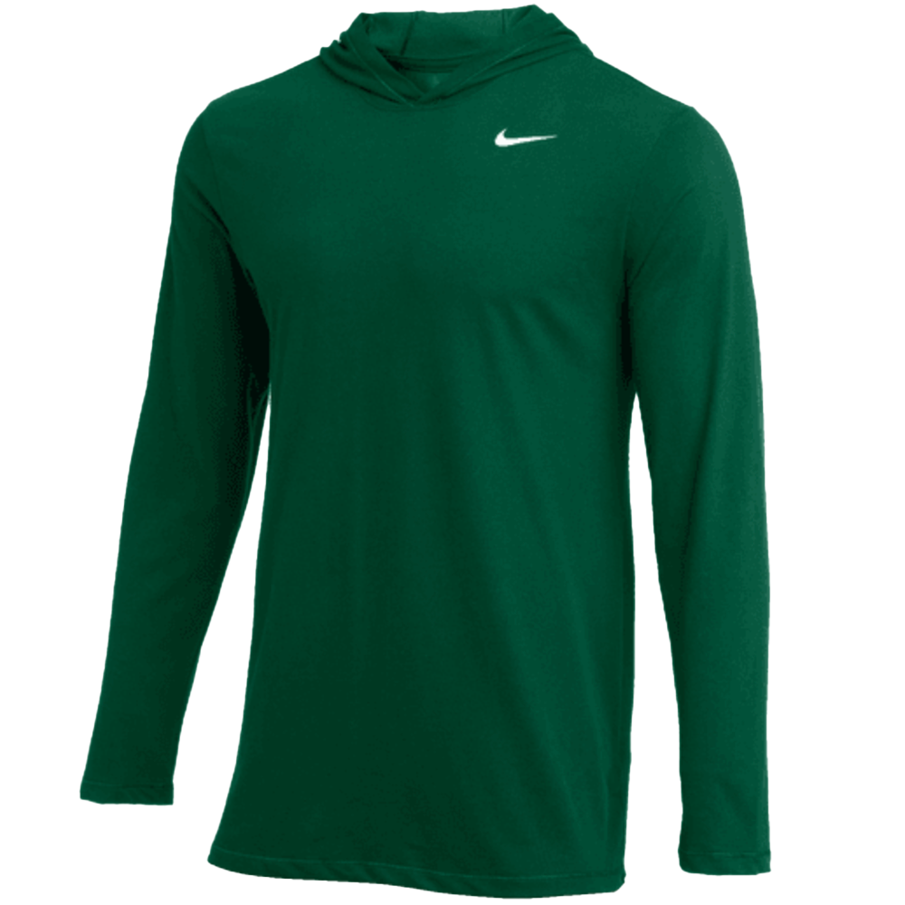 Nike dri fit long sleeve shirt with hood best sale