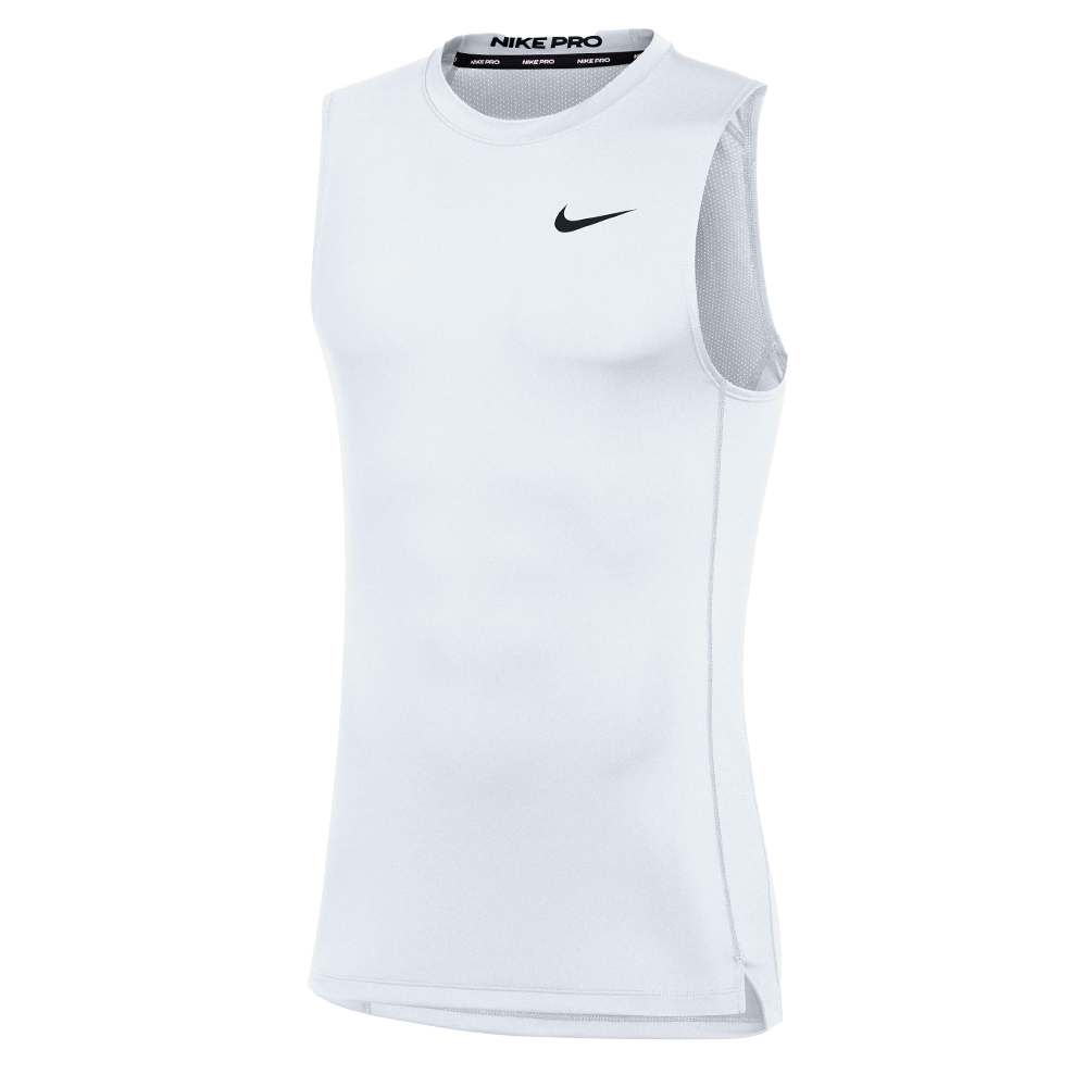 Nike Men s Pro Slim SS Training Top L White Black