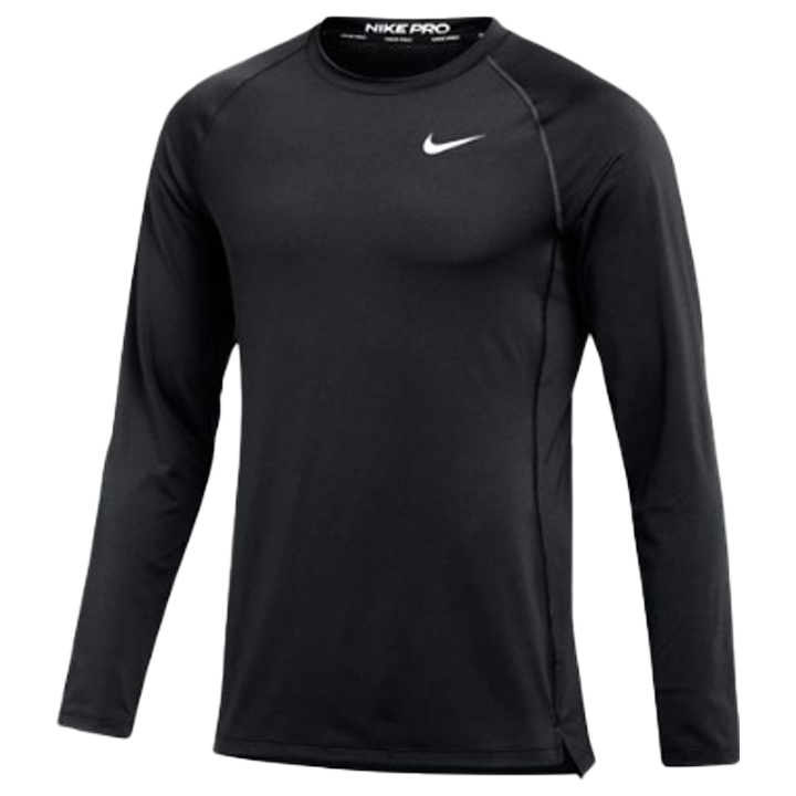 Men s Nike Pro Long Sleeve Top Black White L