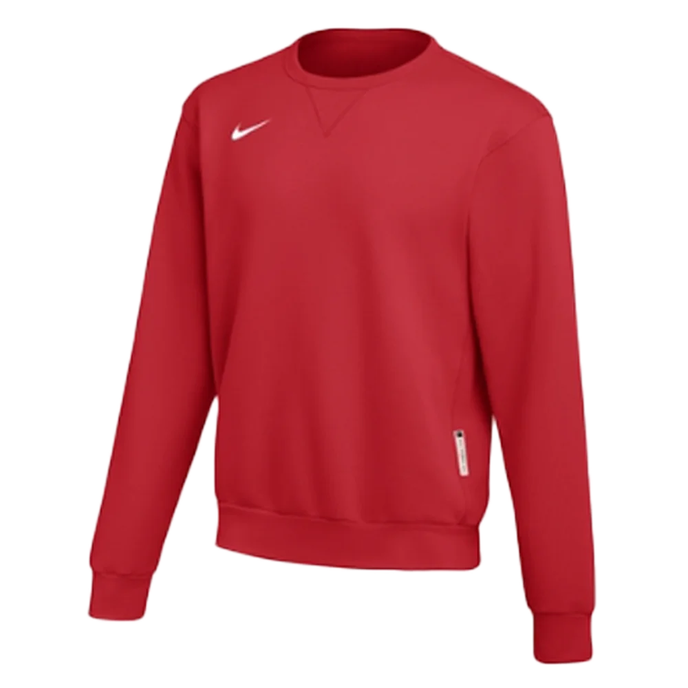 Nike Men's Standard Fit Heavy Fleece Crew Neck Red color
