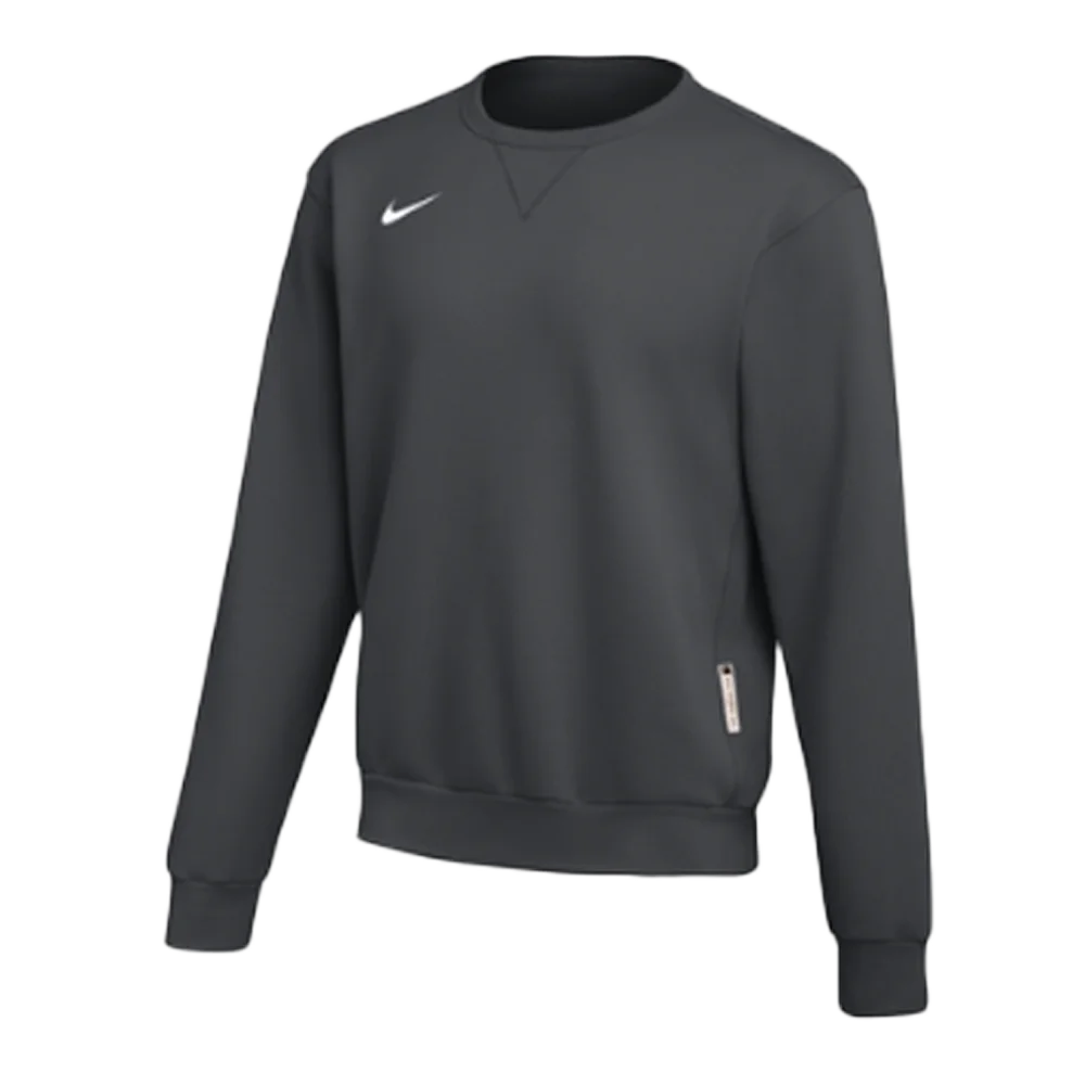 Nike Men's Standard Fit Heavy Fleece Crew Neck Grey color
