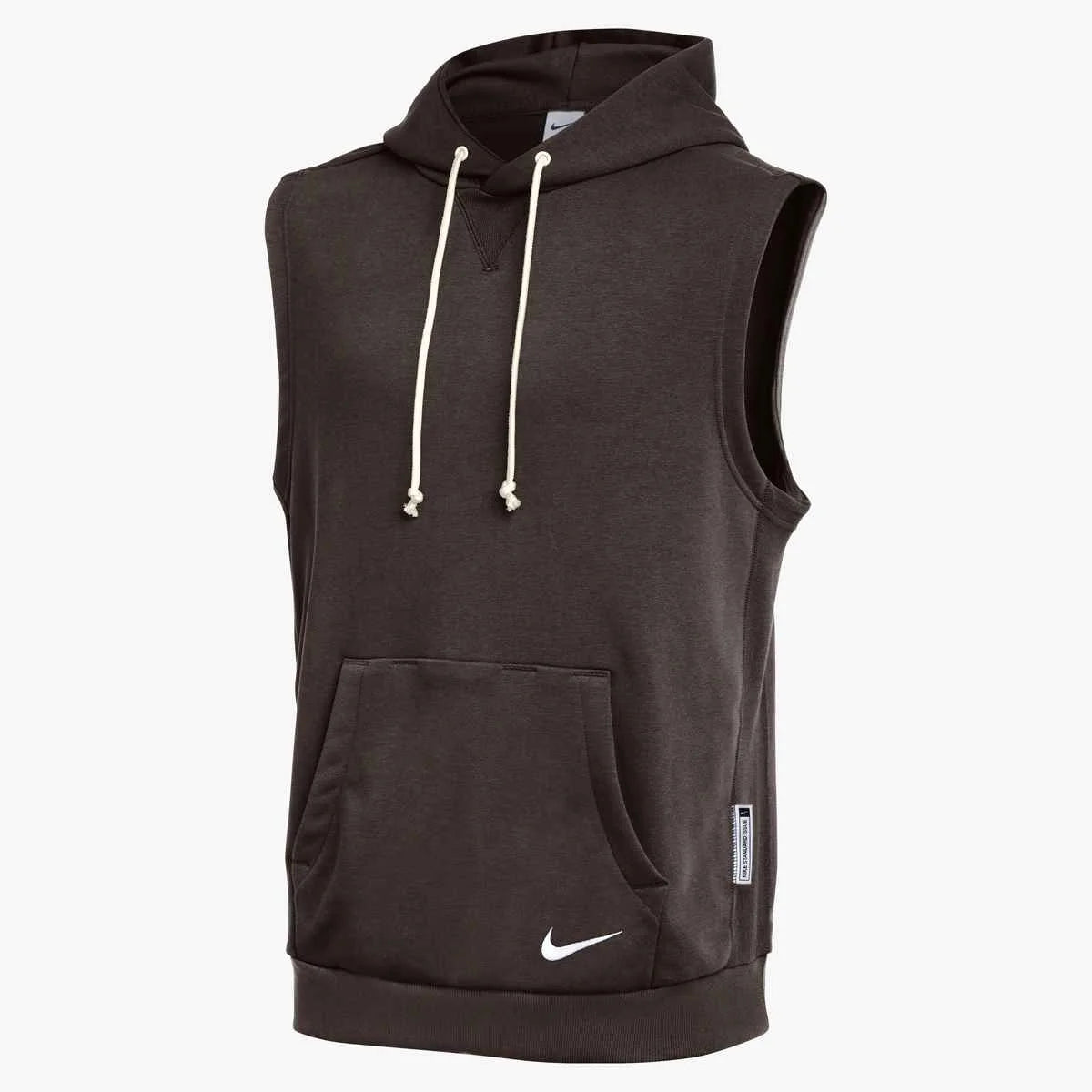 Nike Men's Standard Issue Dri-FIT Sleeveless Hoodie (Stock) Brown color