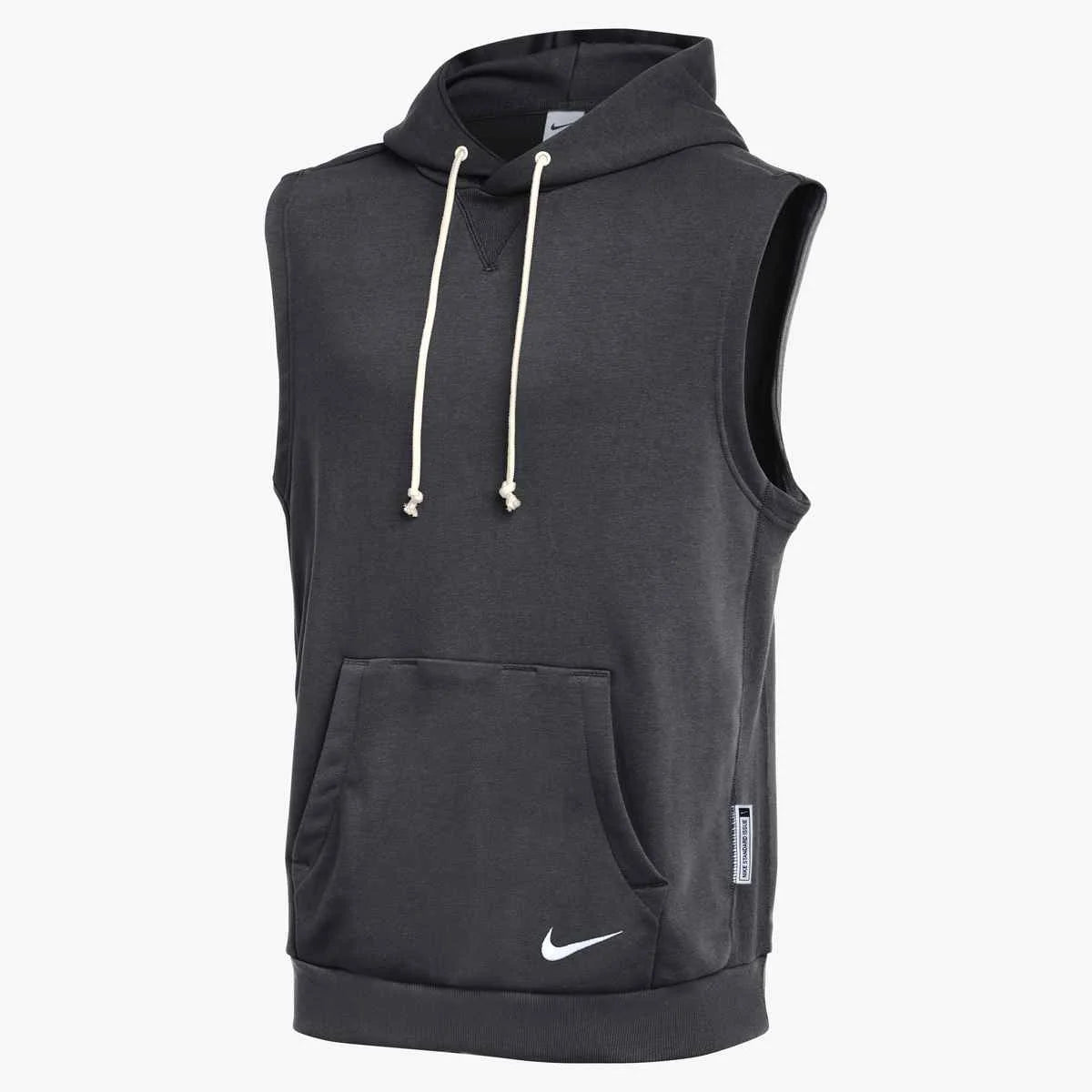 Nike Men's Standard Issue Dri-FIT Sleeveless Hoodie (Stock) Gray color