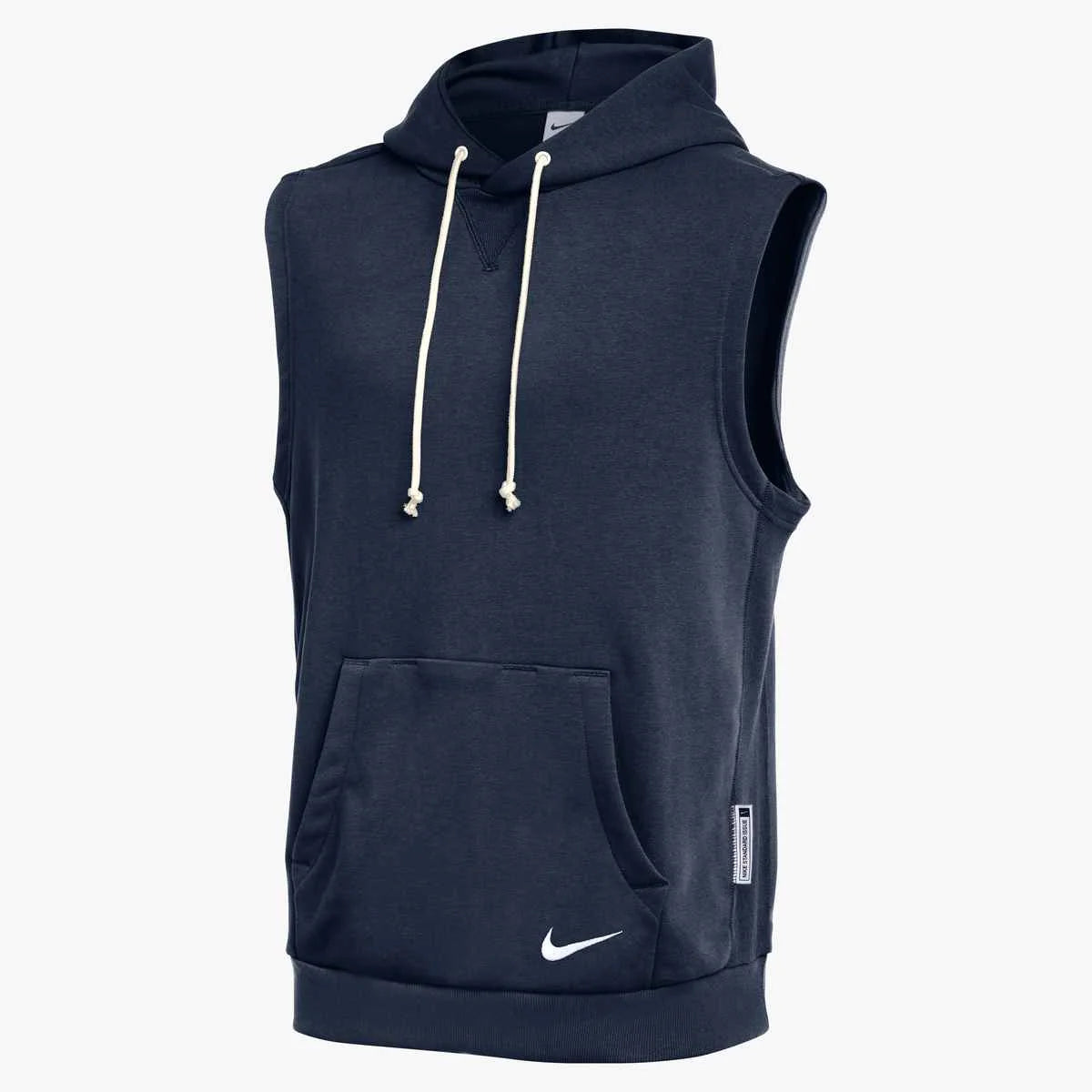 Nike Men's Standard Issue Dri-FIT Sleeveless Hoodie (Stock) Navy color