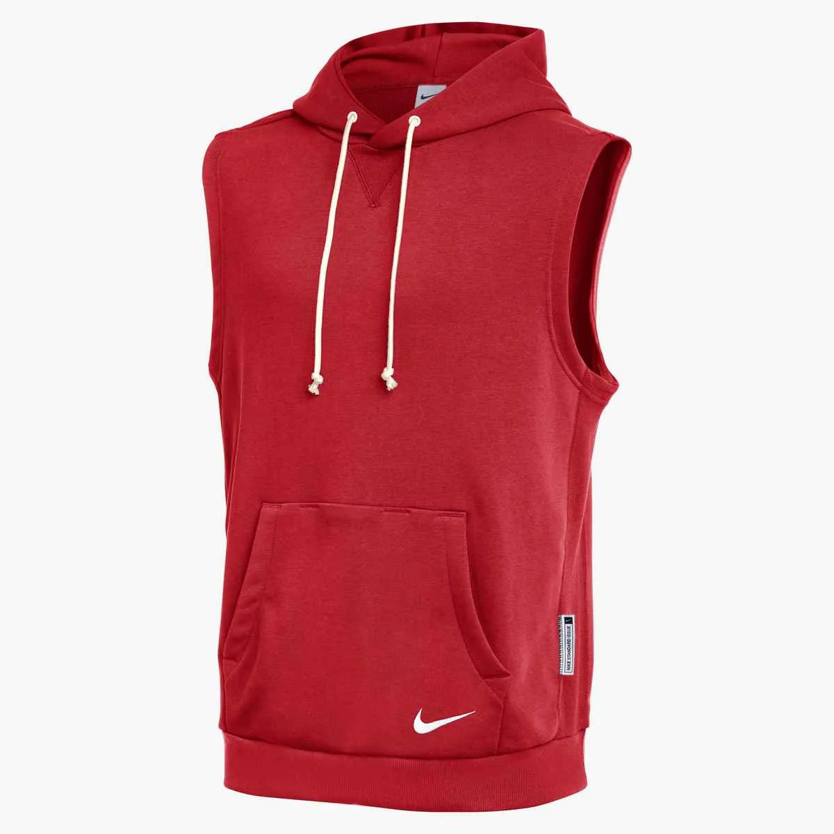 Nike Men's Standard Issue Dri-FIT Sleeveless Hoodie (Stock) Red color