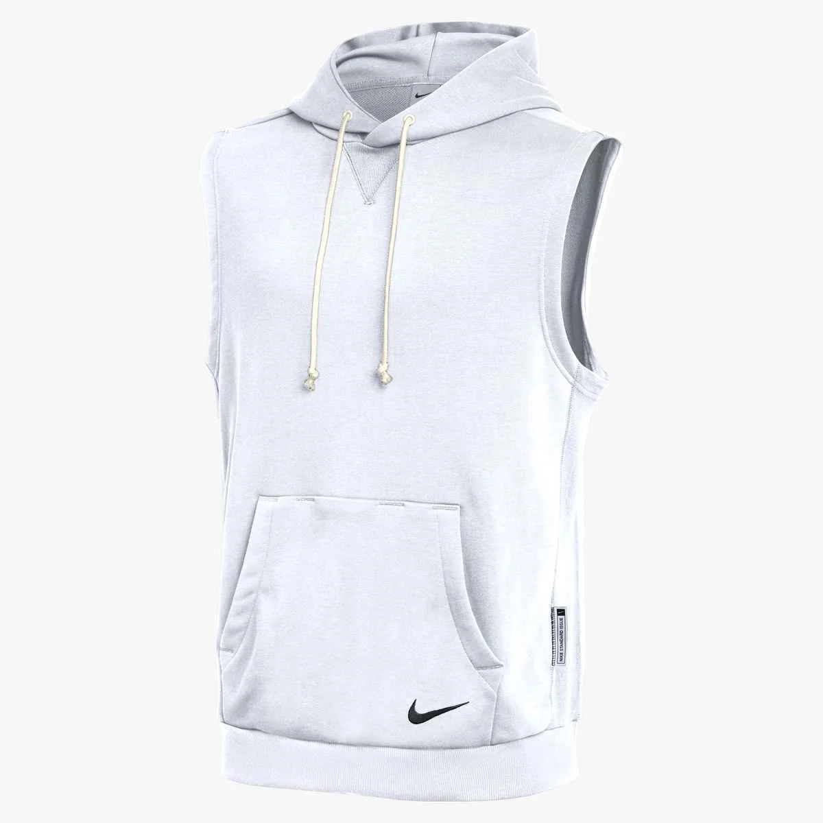 Nike Men's Standard Issue Dri-FIT Sleeveless Hoodie (Stock) White color