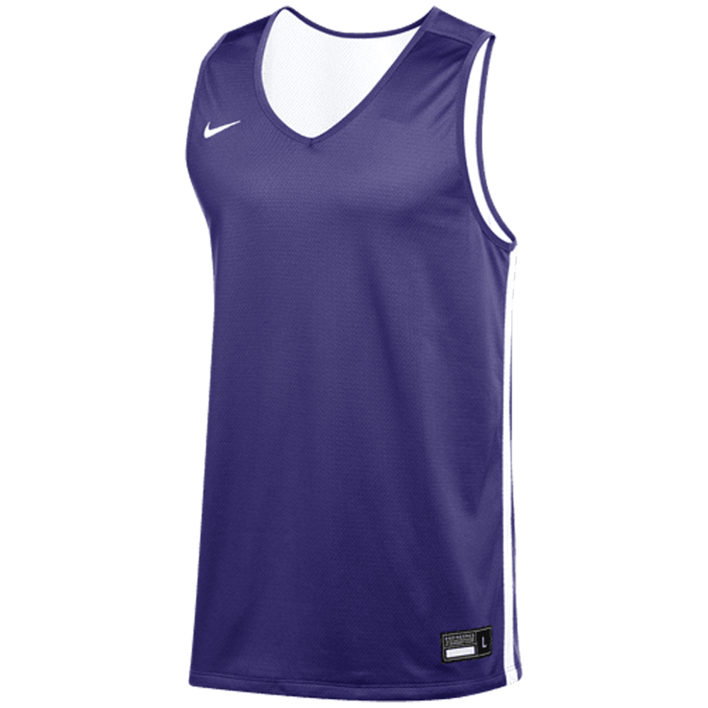 Nike Mens Team Dri Fit Reversible Practice Jersey Mens Purple White Size XXL