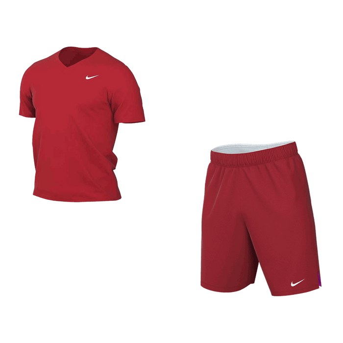 Nike Men's Stock Club Speed Set - Short Sleeve Jersey and Short Red Color