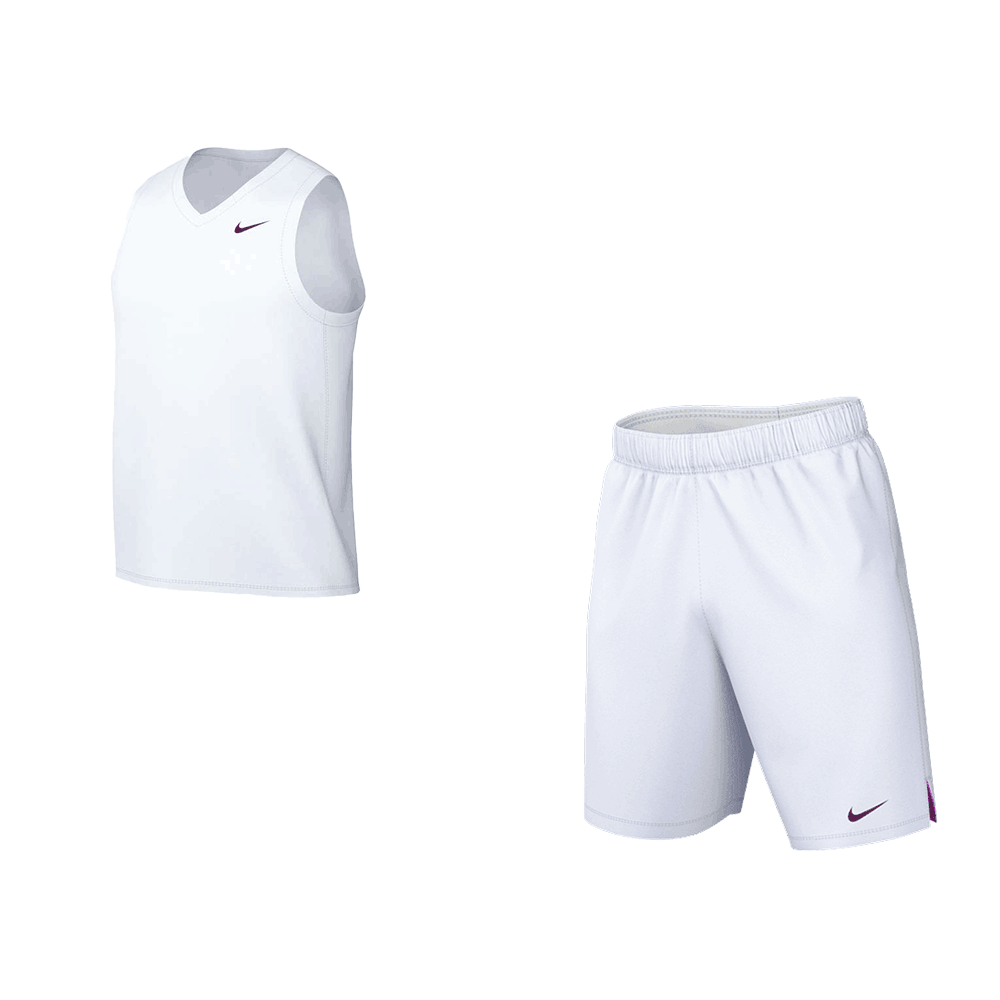 Tm White/Tm Dark Maroon