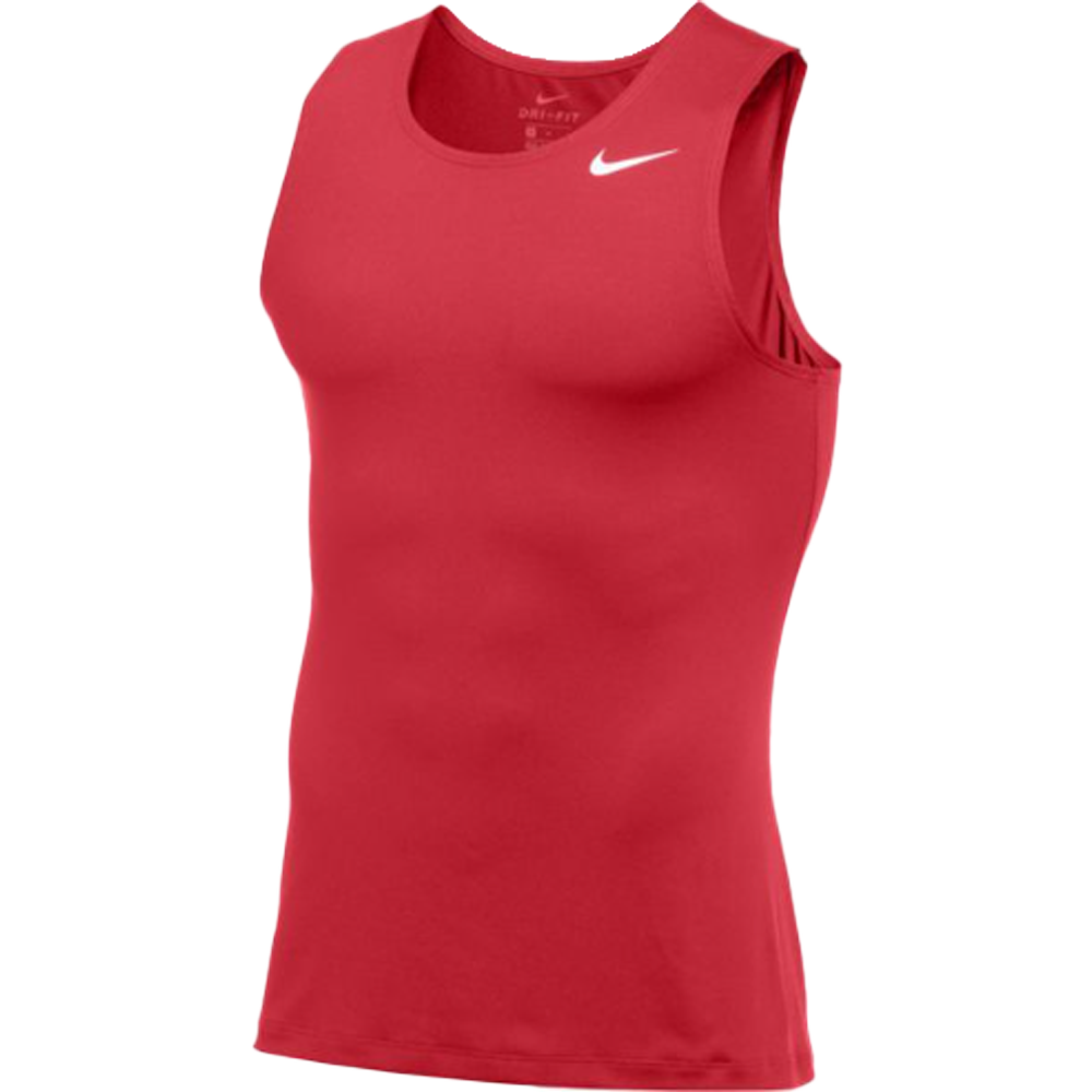 Nike Men s Stock Muscle Tank Tight Fit XL TM Scarlet Tm White Tm White