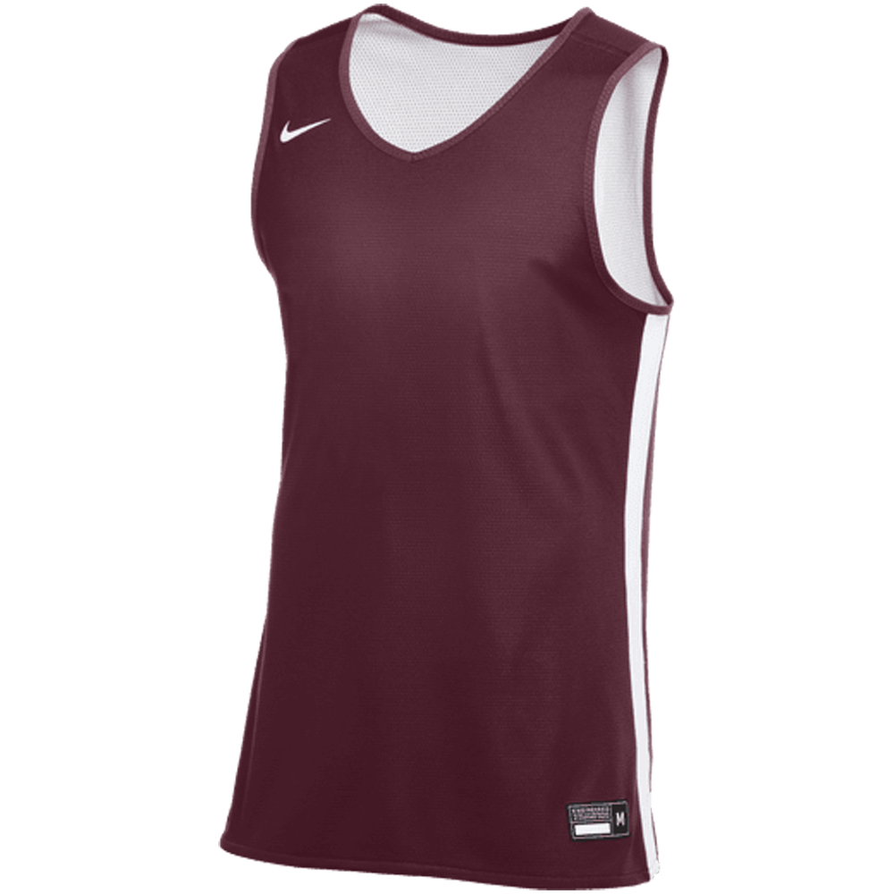 Nike Men s Stock Practice Jersey 2 Slim Fit Xs TM Dark Maroon Tm White Tm White