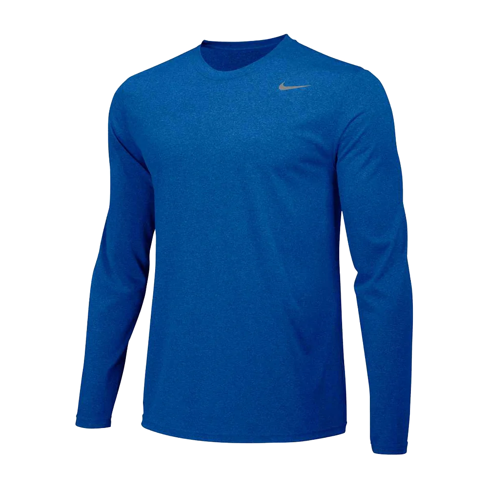 Nike Men's Team Legend Long Sleeve Crew Blue color