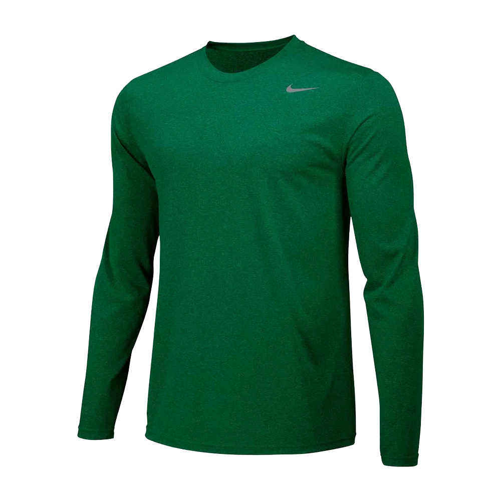Nike Men's Team Legend Long Sleeve Crew Green color