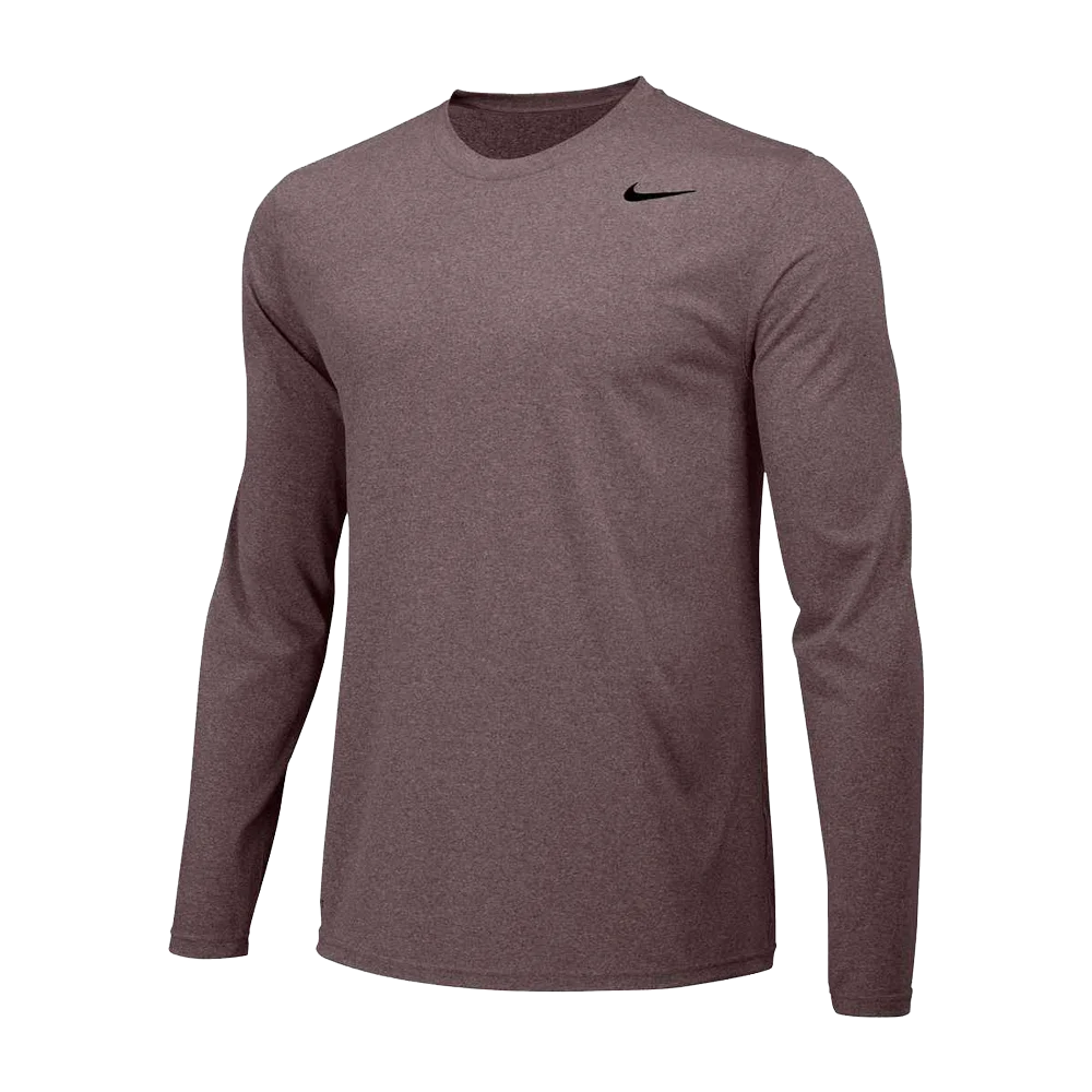 Nike Men's Team Legend Long Sleeve Crew Grey color