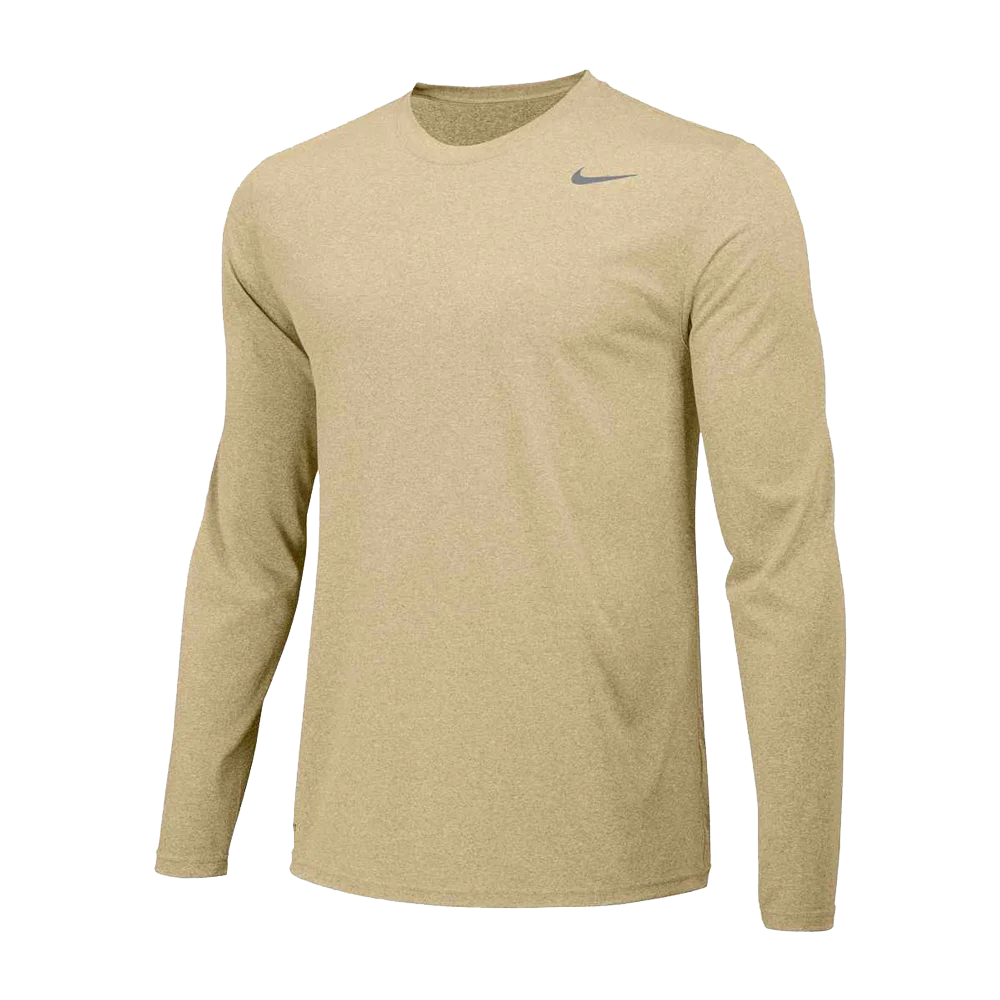 Nike Men's Team Legend Long Sleeve Crew Khaki color