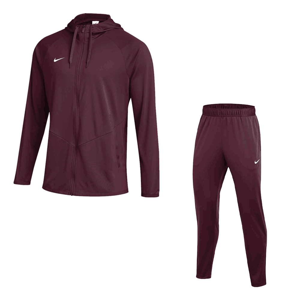 Deep Maroon/White