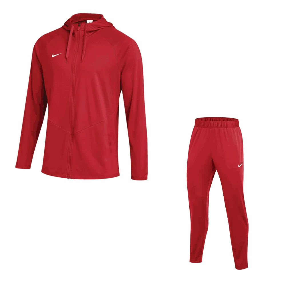 Nike Men's Team  Relentless Set - Jacket and Pants red  color 