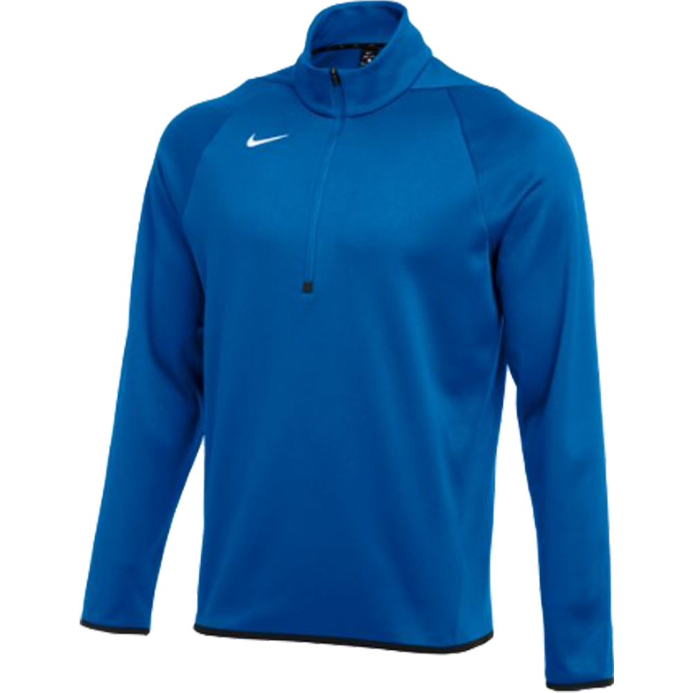 Nike dri-fit men’s running 3/4 zip blue offers Large