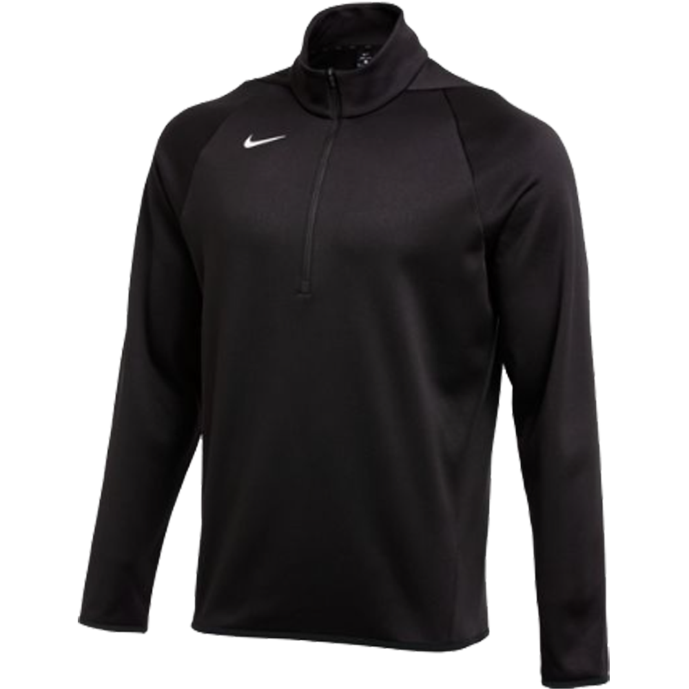 Nike pro warm half zip top in black hotsell