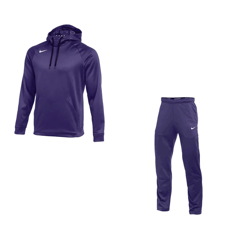 Nike Men's Therma Set - Hoodie and Pants purple color