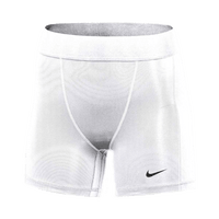 Pantalón corto Nike Pro Leakproof Period Protection Team de 5 pulgadas para mujer - XS / Blanco/Negro
