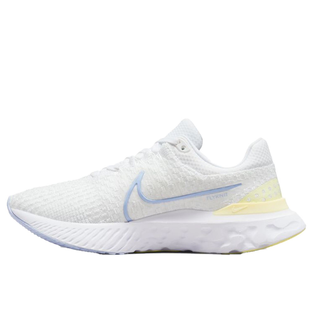 NEW Nike deals Women's React Infinity Flyknit 3 Running Shoes White, Blue, Yellow, 8.5