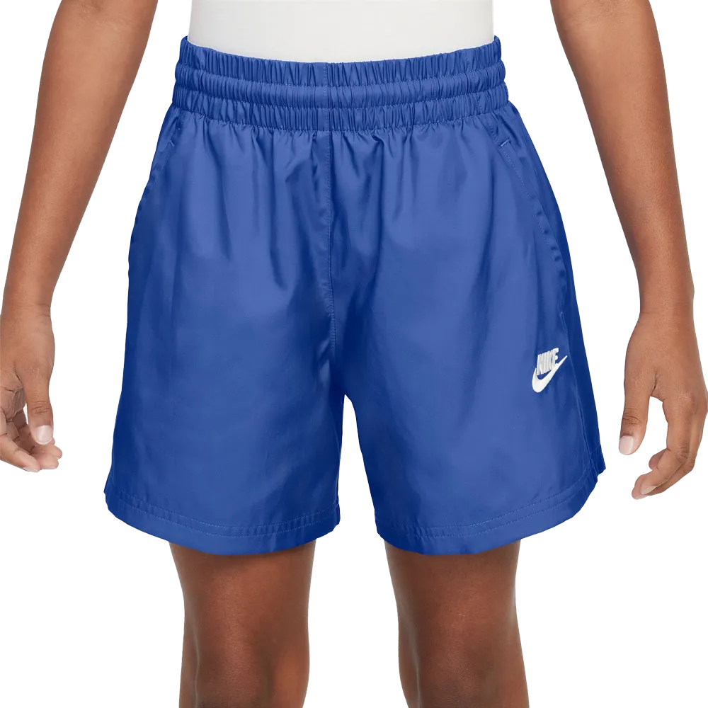 Nike Sportswear Club Big Kids' 4.5" Woven Shorts Blue color