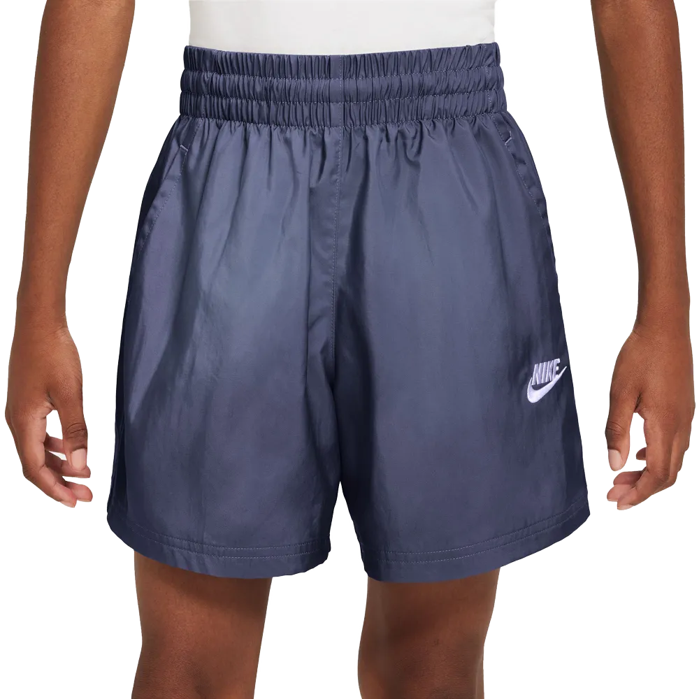 Nike Sportswear Club Big Kids' 4.5" Woven Shorts Blue color 