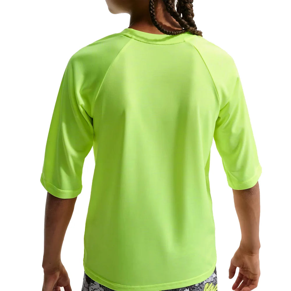 Nike Swim Boys Hydroguard Essential Big Kids Dri-FIT UV Short Sleeve Top