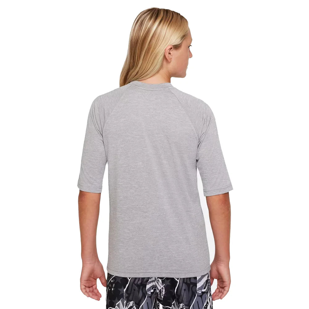 Nike Swim Boys Hydroguard Essential Big Kids Dri-FIT UV Short Sleeve Top