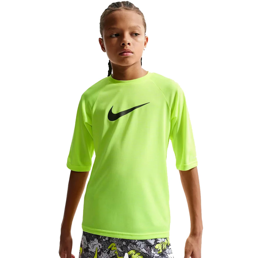 Nike Swim Boys Hydroguard Essential Big Kids Dri-FIT UV Short Sleeve Top