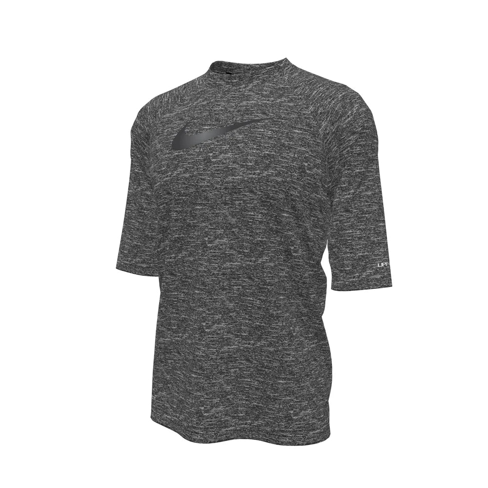 Nike Swim Boys Hydroguard Essential Big Kids Dri-FIT UV Short Sleeve Top black color