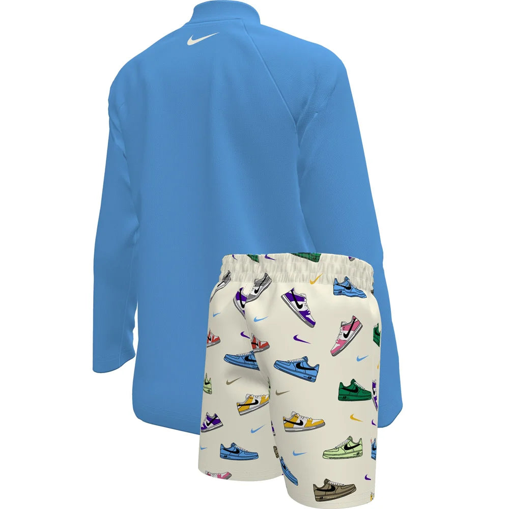 Nike Swim Boys Set Little Kids Long Sleeve Top & Short Set