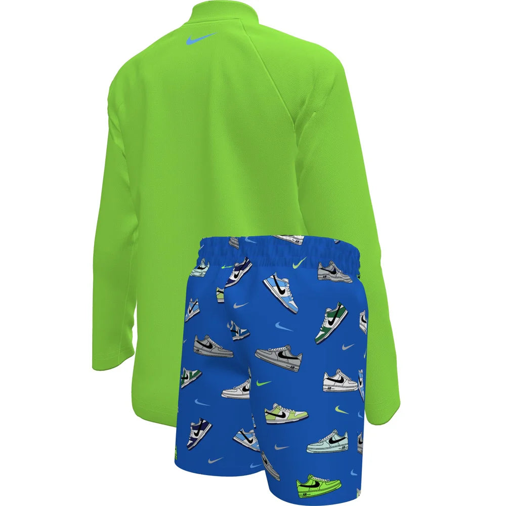 Nike Swim Boys Set Little Kids Long Sleeve Top & Short Set