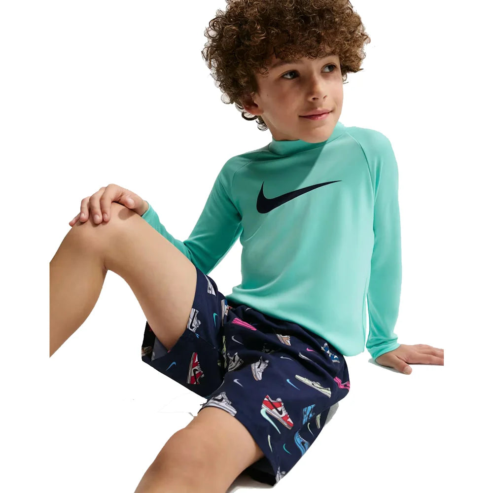 Nike Swim Boys Set Little Kids Long Sleeve Top & Short Set