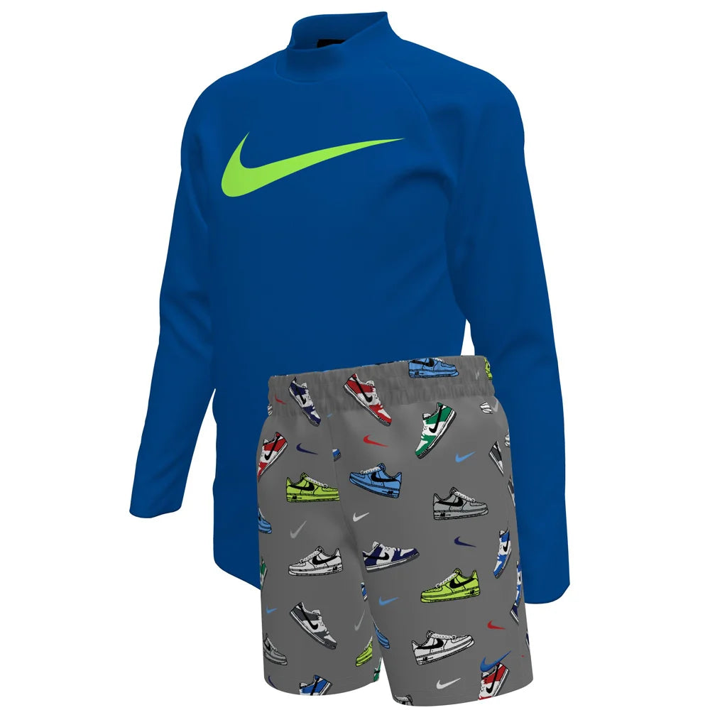 Nike Swim Boys Set Little Kids Long Sleeve Top & Short Set