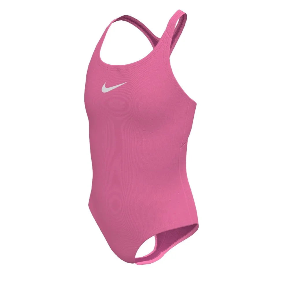 Nike Swim Girls Effortless Essential Big Kids Racerback One Piece Pink color