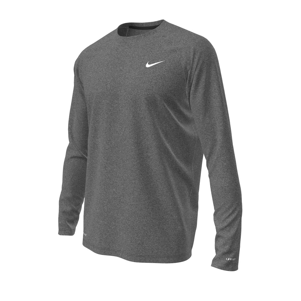 Nike Swim Men's Hydroguard Essential Dri-FIT UV Long Sleeve Top black color