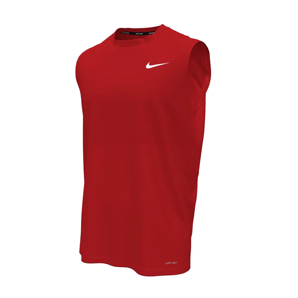 Nike Swim Men's Hydroguard Essential  Dri-FIT UV Sleeveless Top red