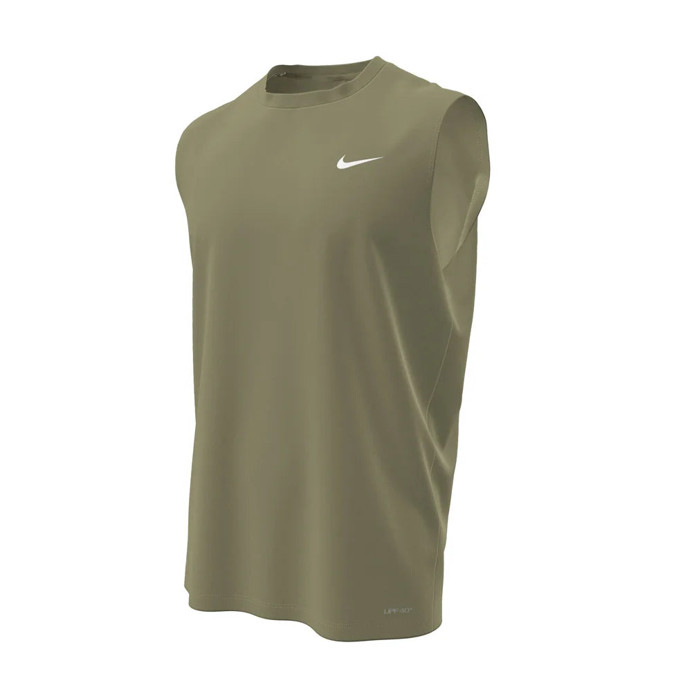 Nike Swim Men's Hydroguard Essential Dri-FIT UV Sleeveless Top khaki