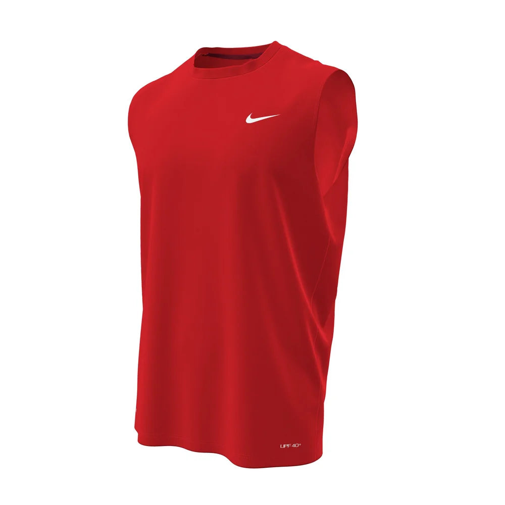 Nike Swim Men's Hydroguard Essential Dri-FIT UV Sleeveless Top  red 