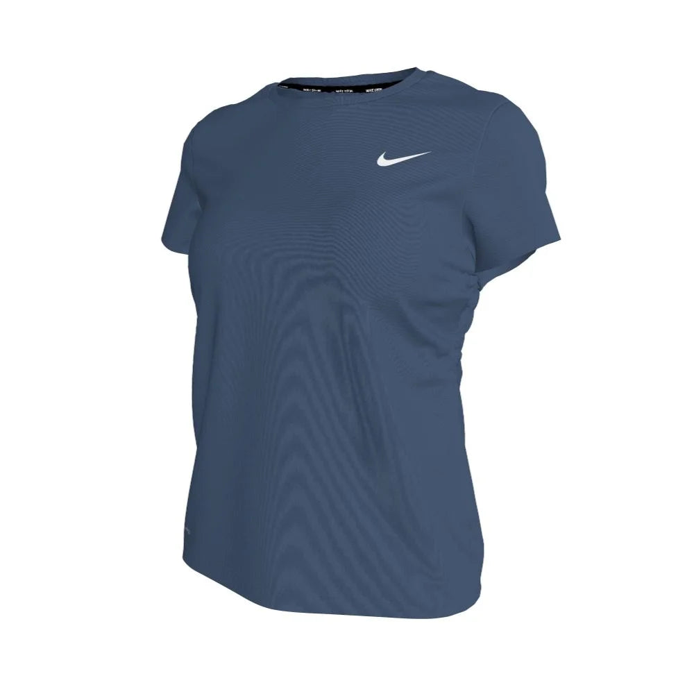 Nike Swim Women's Hydroguard Dri-FIT UV Short Sleeve Top grey
