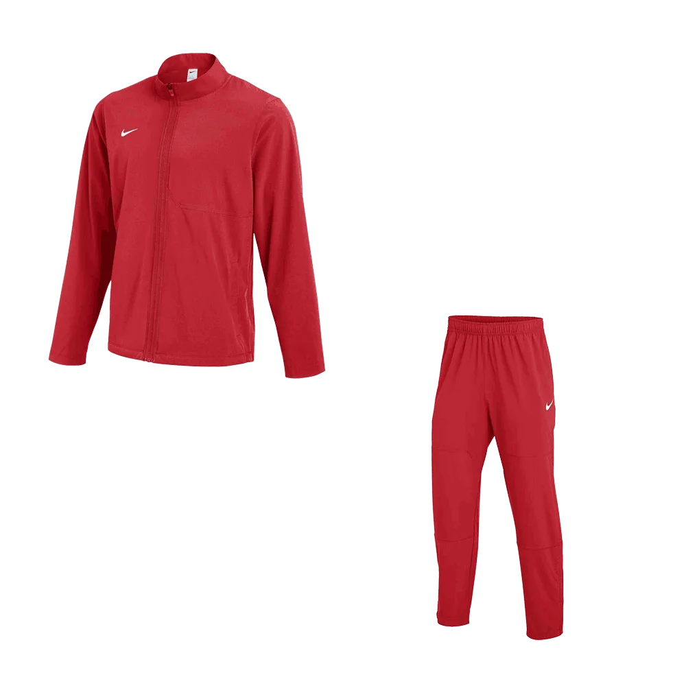 Nike Team Dry Woven Set - Jacket and Pants red color